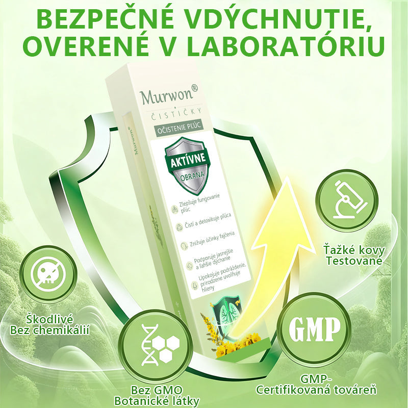 🇸🇰 Vysoko kvalitný slovenský výrobok s doručením v rámci krajiny 🏠 Murwon® bylinný inhalátor na čistenie pľúc 🍏 (👨‍⚕️ Účinná pomoc: kašeľ, zápal hrtana, krátenie dychu, hlieny, ucpaný nos, bronchitída, alergické príznaky a pľúcne ťažkosti) ❤️