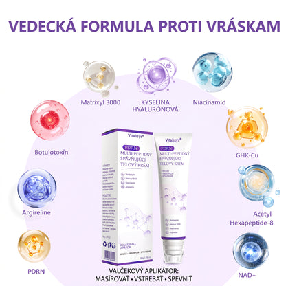 Vitalisys®❤️ PDRN Multi-Peptide Masážny telový krém s valčekom — proti starnutiu, hydratuje, spevňuje a nadvihuje pokožku, podporuje jej regeneráciu, zjednocuje tón pleti a pomáha zlepšiť vzhľad nedokonalostí a tmavých škvŕn.🍇