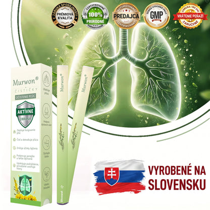 🇸🇰 Vysoko kvalitný slovenský výrobok s doručením v rámci krajiny 🏠 Murwon® bylinný inhalátor na čistenie pľúc 🍏 (👨‍⚕️ Účinná pomoc: kašeľ, zápal hrtana, krátenie dychu, hlieny, ucpaný nos, bronchitída, alergické príznaky a pľúcne ťažkosti) ❤️