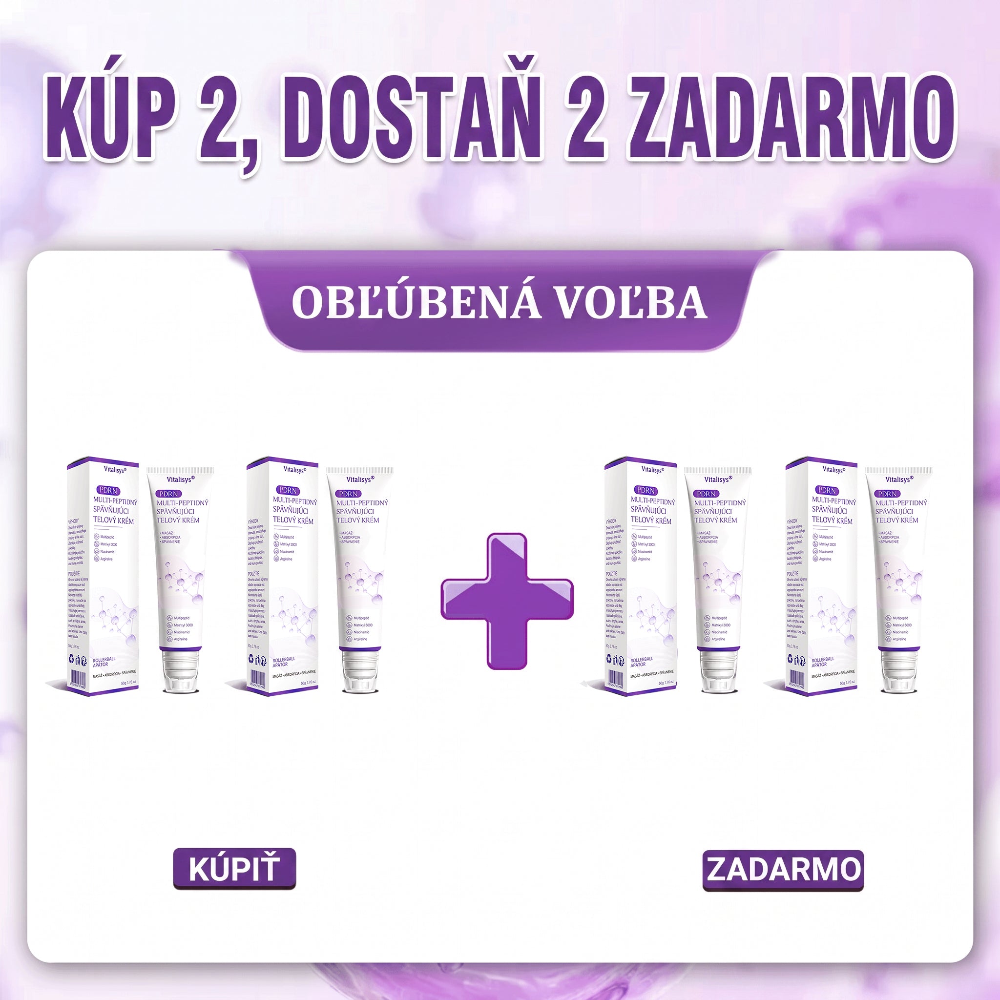 4 balenia — Kúpte 2, získate 2 zdarma