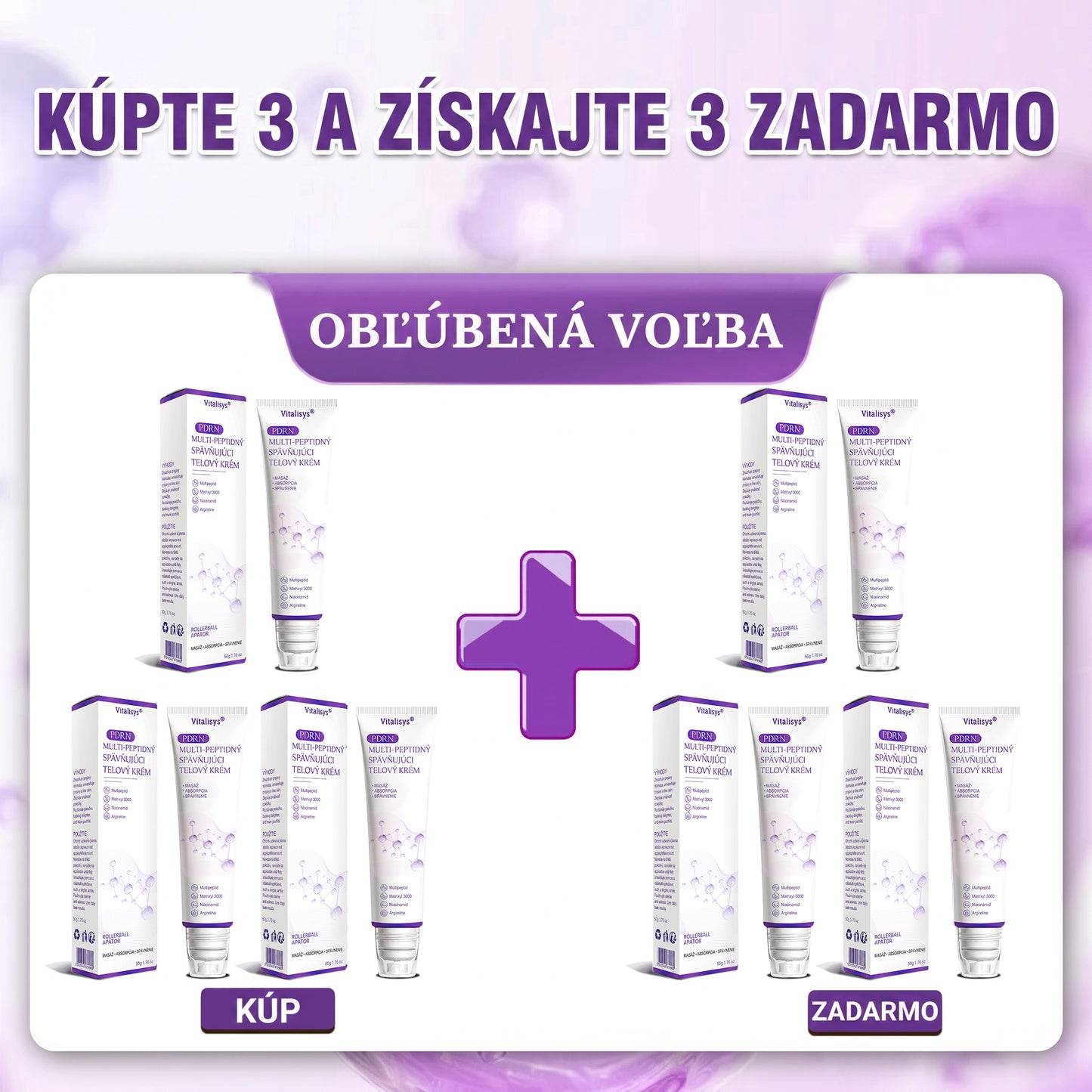 Vitalisys®❤️ PDRN Multi-Peptide Masážny telový krém s valčekom — proti starnutiu, hydratuje, spevňuje a nadvihuje pokožku, podporuje jej regeneráciu, zjednocuje tón pleti a pomáha zlepšiť vzhľad nedokonalostí a tmavých škvŕn.🍇