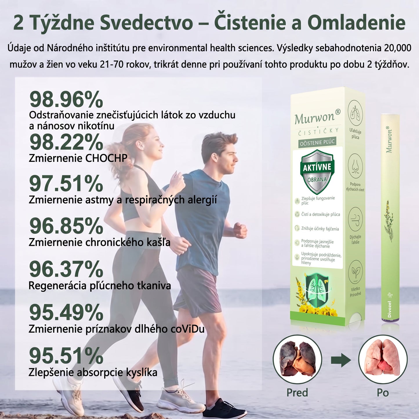 🇸🇰 Vysoko kvalitný slovenský výrobok s doručením v rámci krajiny 🏠 Murwon® bylinný inhalátor na čistenie pľúc 🍏 (👨‍⚕️ Účinná pomoc: kašeľ, zápal hrtana, krátenie dychu, hlieny, ucpaný nos, bronchitída, alergické príznaky a pľúcne ťažkosti) ❤️
