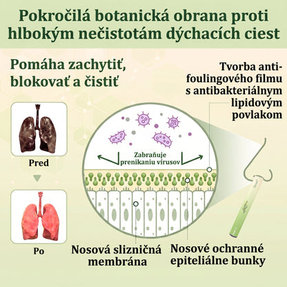 🇸🇰 Vysoko kvalitný slovenský výrobok s doručením v rámci krajiny 🏠 Murwon® bylinný inhalátor na čistenie pľúc 🍏 (👨‍⚕️ Účinná pomoc: kašeľ, zápal hrtana, krátenie dychu, hlieny, ucpaný nos, bronchitída, alergické príznaky a pľúcne ťažkosti) ❤️